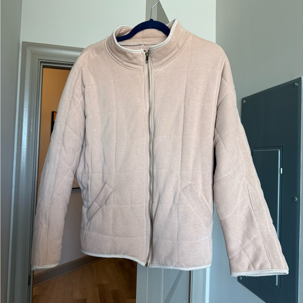 Light Pink Quilted Jacket